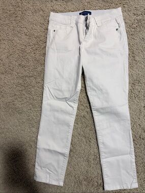 Democracy Men's White Slim Straight Jeans
